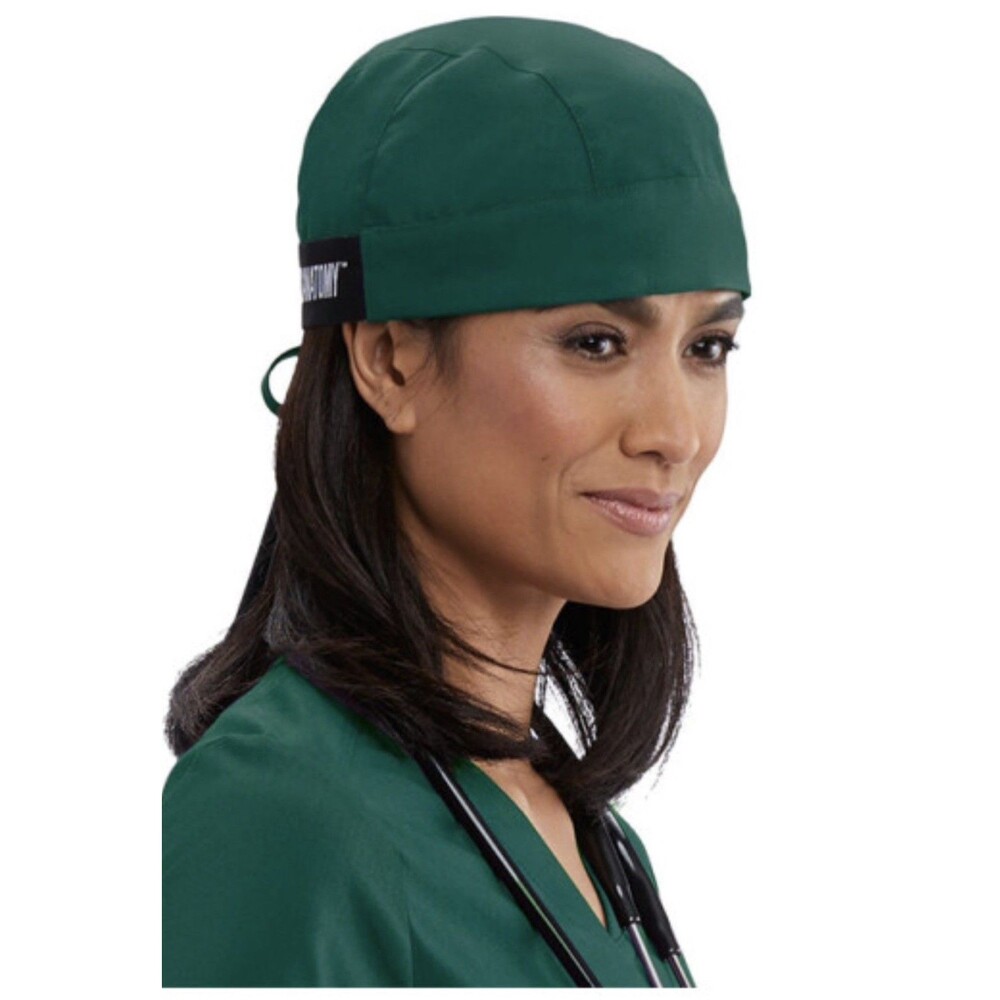 Gray’s Anatomy Unisex Classic Surgical Scrub Cap Nurse Doctor Solid Green NWOT